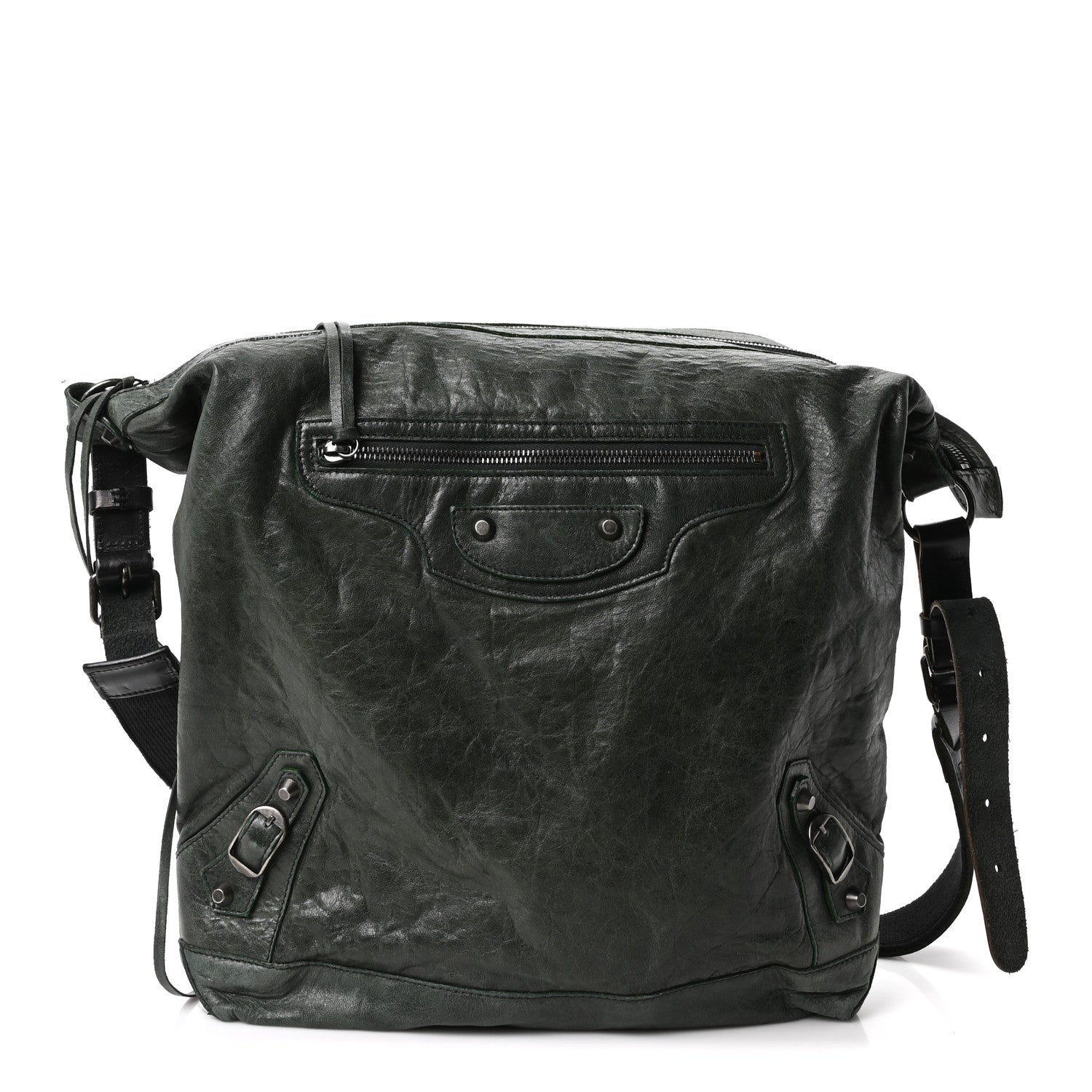 Balenciaga Agneau Classic Hardware Day Hobo Green 1 of 10