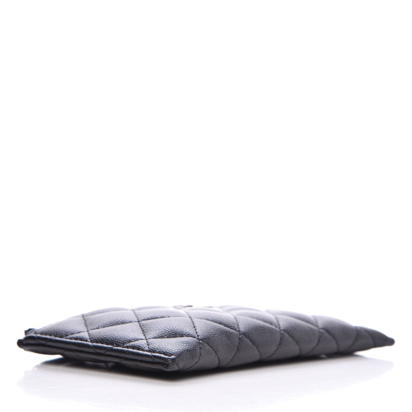 Caviar Quilted Classic Zip Pouch Black