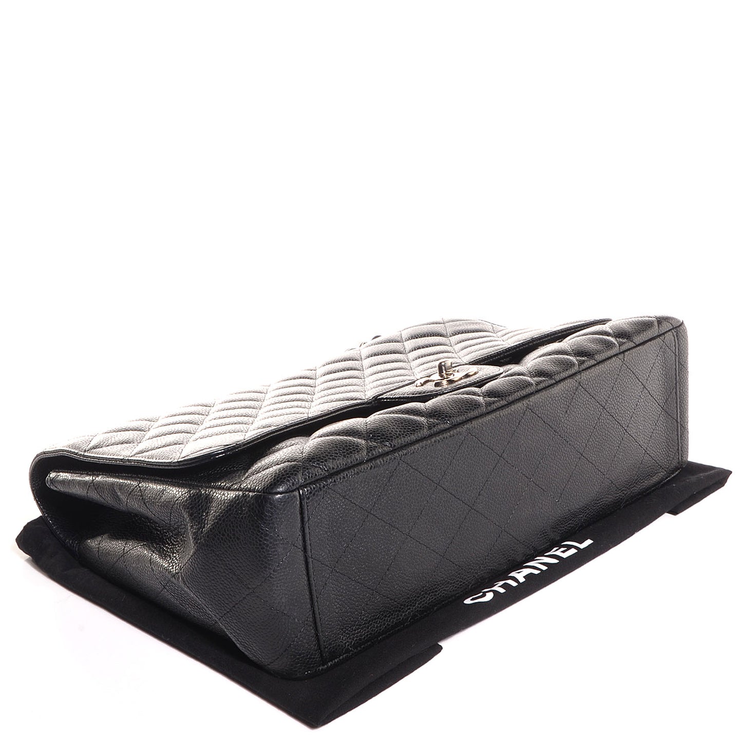 Caviar Maxi Single Flap Black