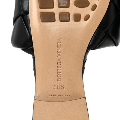 Bottega Veneta Nappa Maxi Intrecciato Lido Flat Sandals 38.5 Black 6 of 7