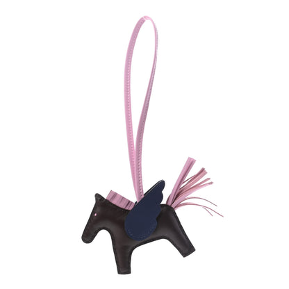 Hermes Milo Lambskin Grigri Rodeo Pegase Horse Bag Charm PM Rouge Sellier Mauve Sylvestre Bleu Saphir 1 of 4