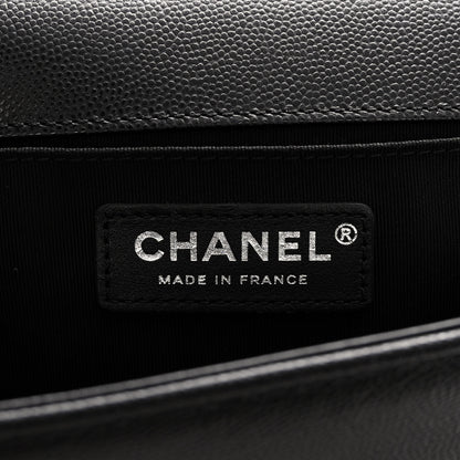 Chanel Caviar Quilted Medium Boy Flap Black 9 of 11