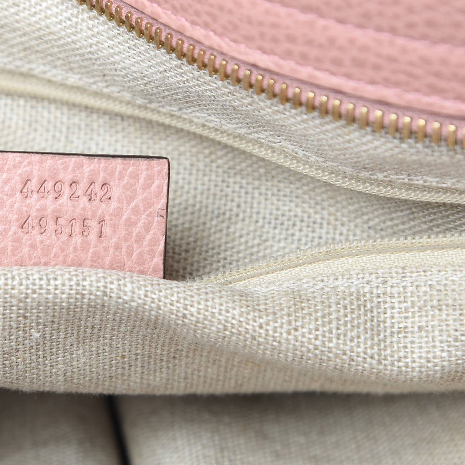 Gucci Monogram Bree Zippered Tote Beige Soft Pink 7 of 12