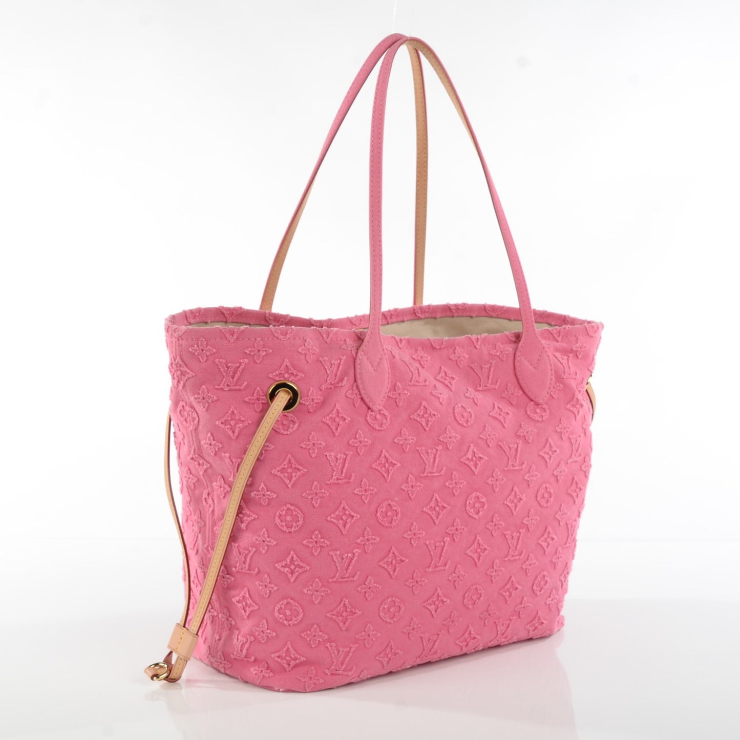Monogram Denim Neverfull MM Rose
