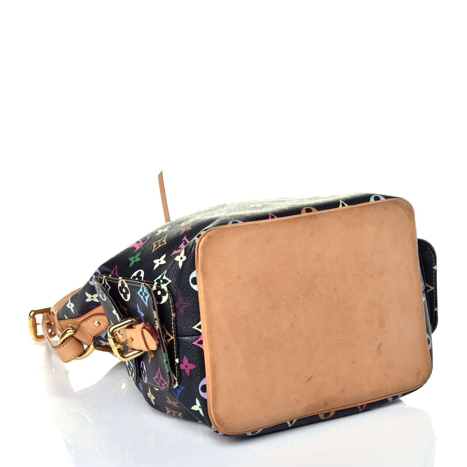 Louis Vuitton Monogram Multicolor Petit Noe Black 4 of 9