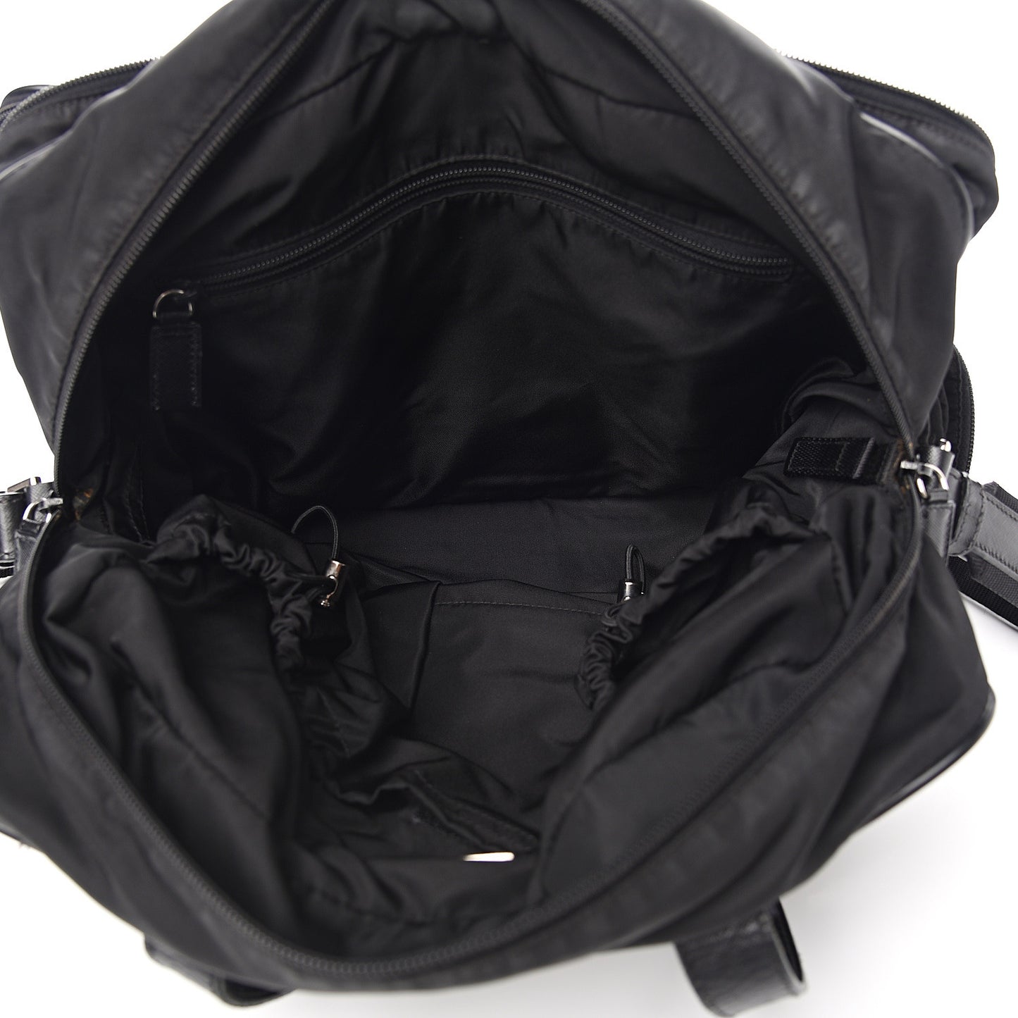 Tessuto Nylon Vela Diaper Bag Black