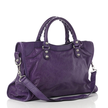 Balenciaga Agneau Giant 12 Silver Hardware City Dark Violet 3 of 15