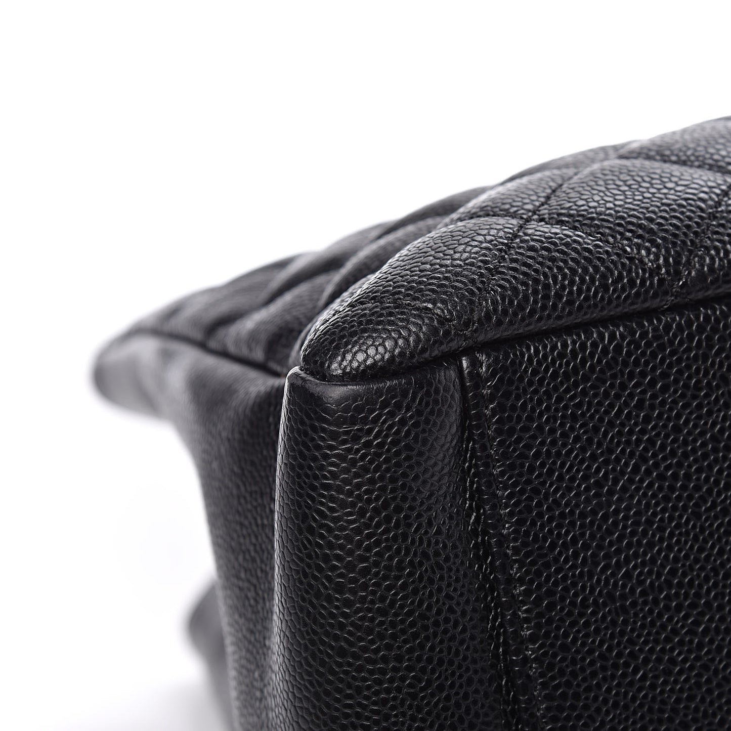 Caviar Quilted Grand Shopping Tote GST Black