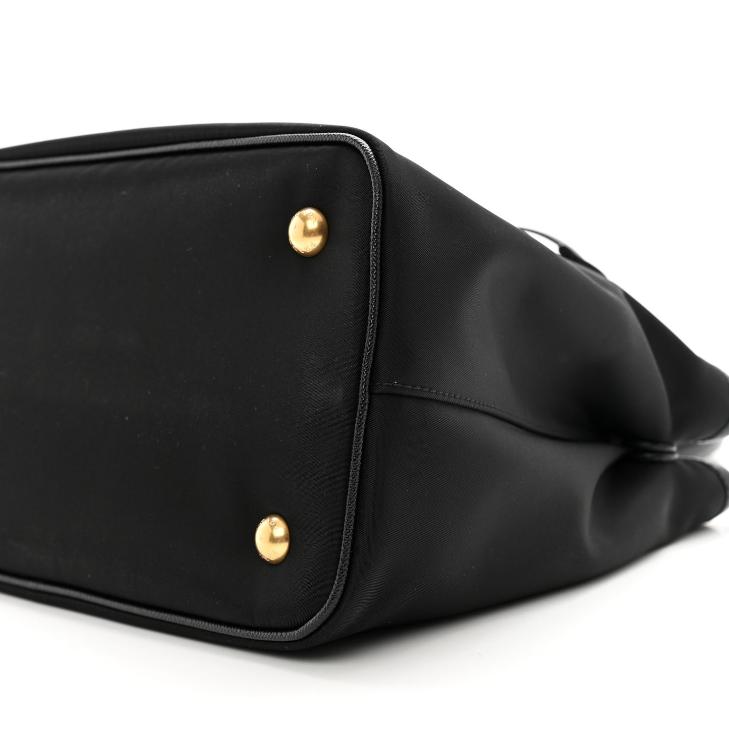 Tessuto Nylon Saffiano Small Tote Black