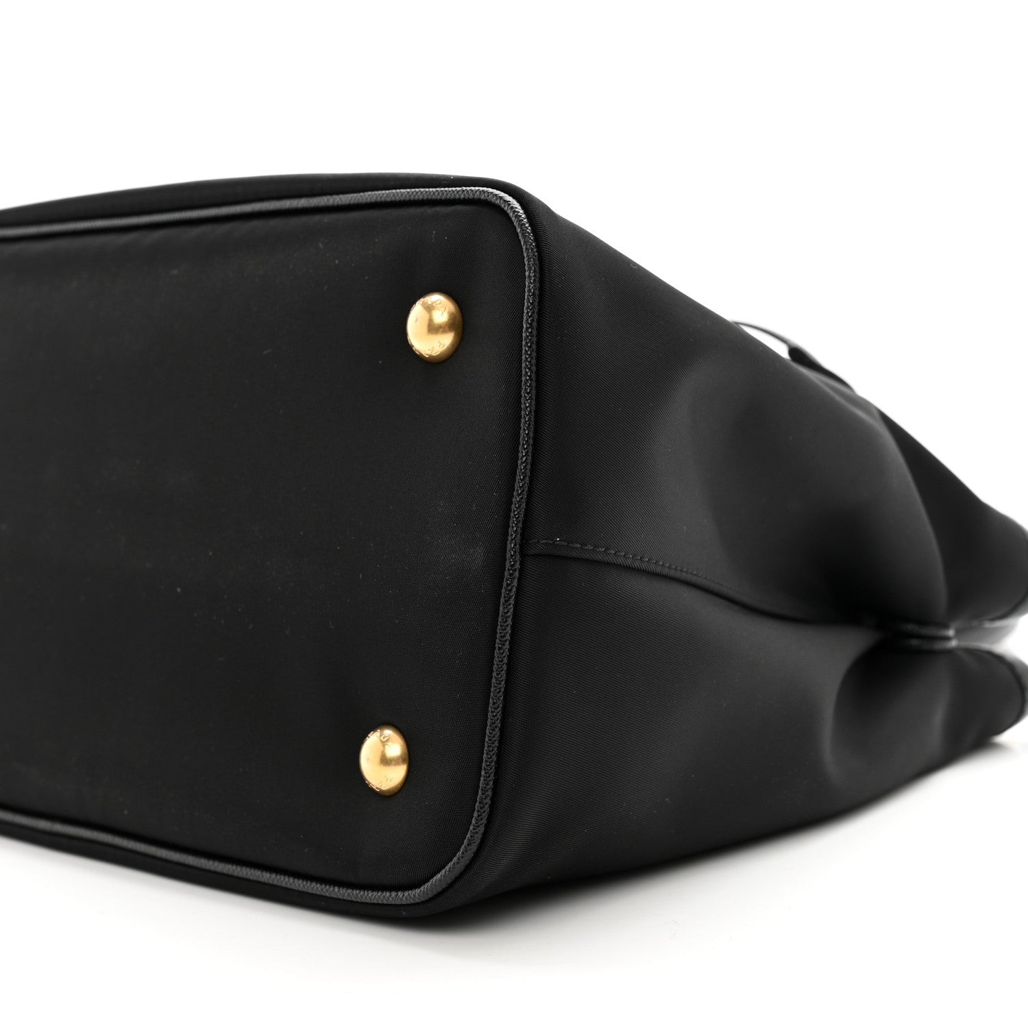 Prada Tessuto Nylon Saffiano Small Tote Black 9 of 9