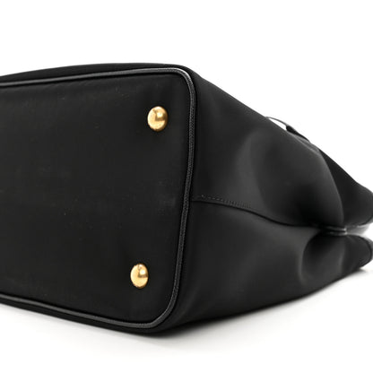 Prada Tessuto Nylon Saffiano Small Tote Black 9 of 9