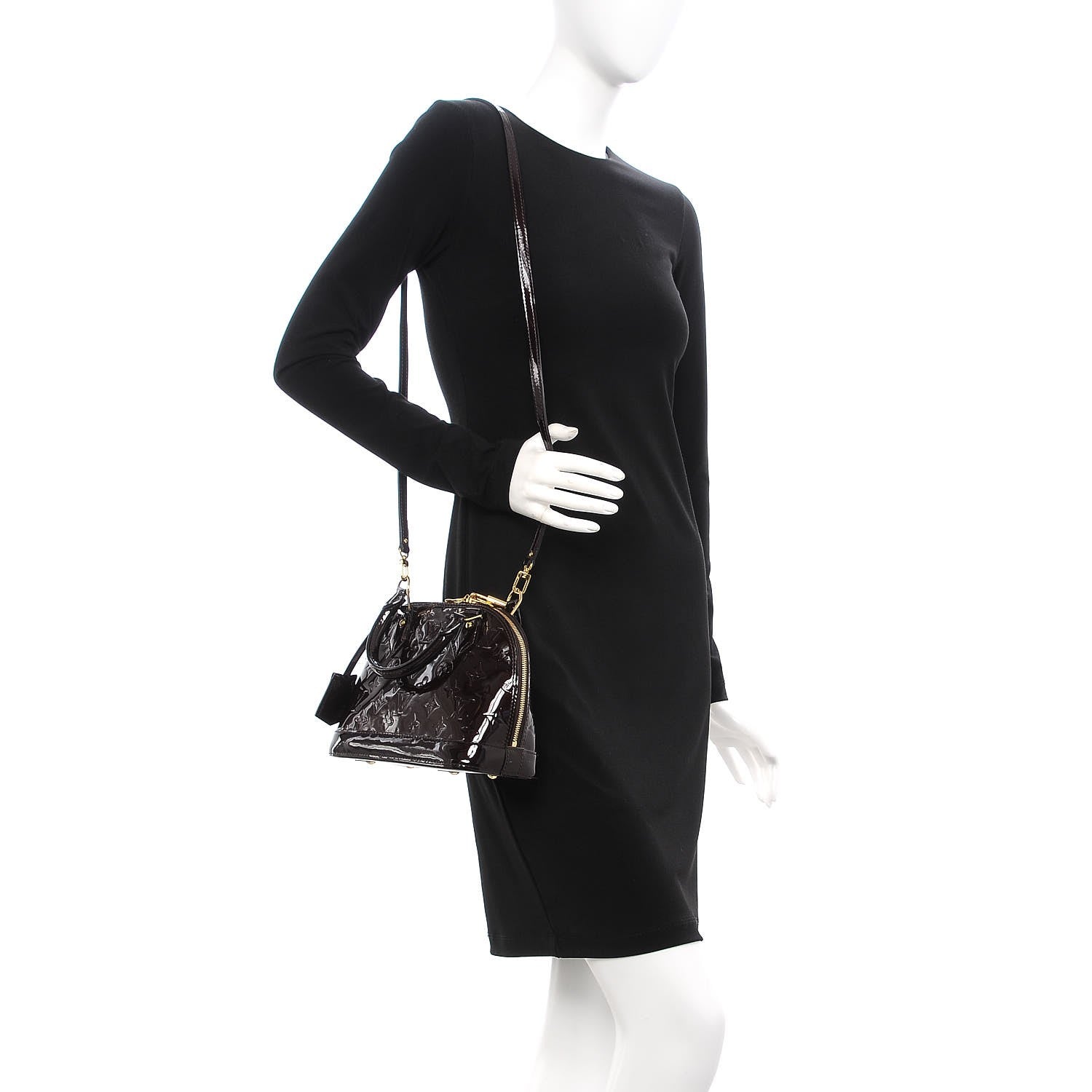 Louis Vuitton Vernis Alma BB Amarante 2 of 12