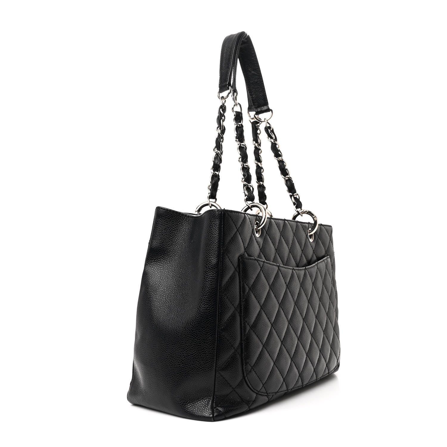 Chanel Caviar Quilted Grand Shopping Tote GST Black 3 of 13