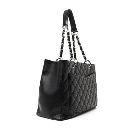 Chanel Caviar Quilted Grand Shopping Tote GST Black 3 of 13