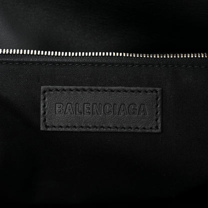 Balenciaga Cotton Canvas Calfskin Cities Paris Jumbo Small Tote Bag White 6 of 10