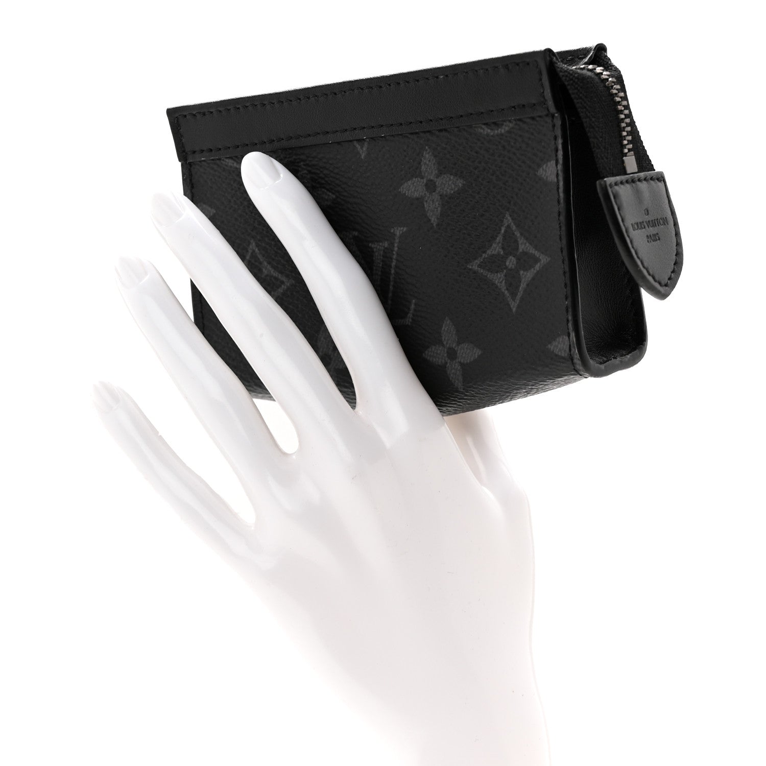 Louis Vuitton Monogram Eclipse Key Pouch Voyage 2 of 7