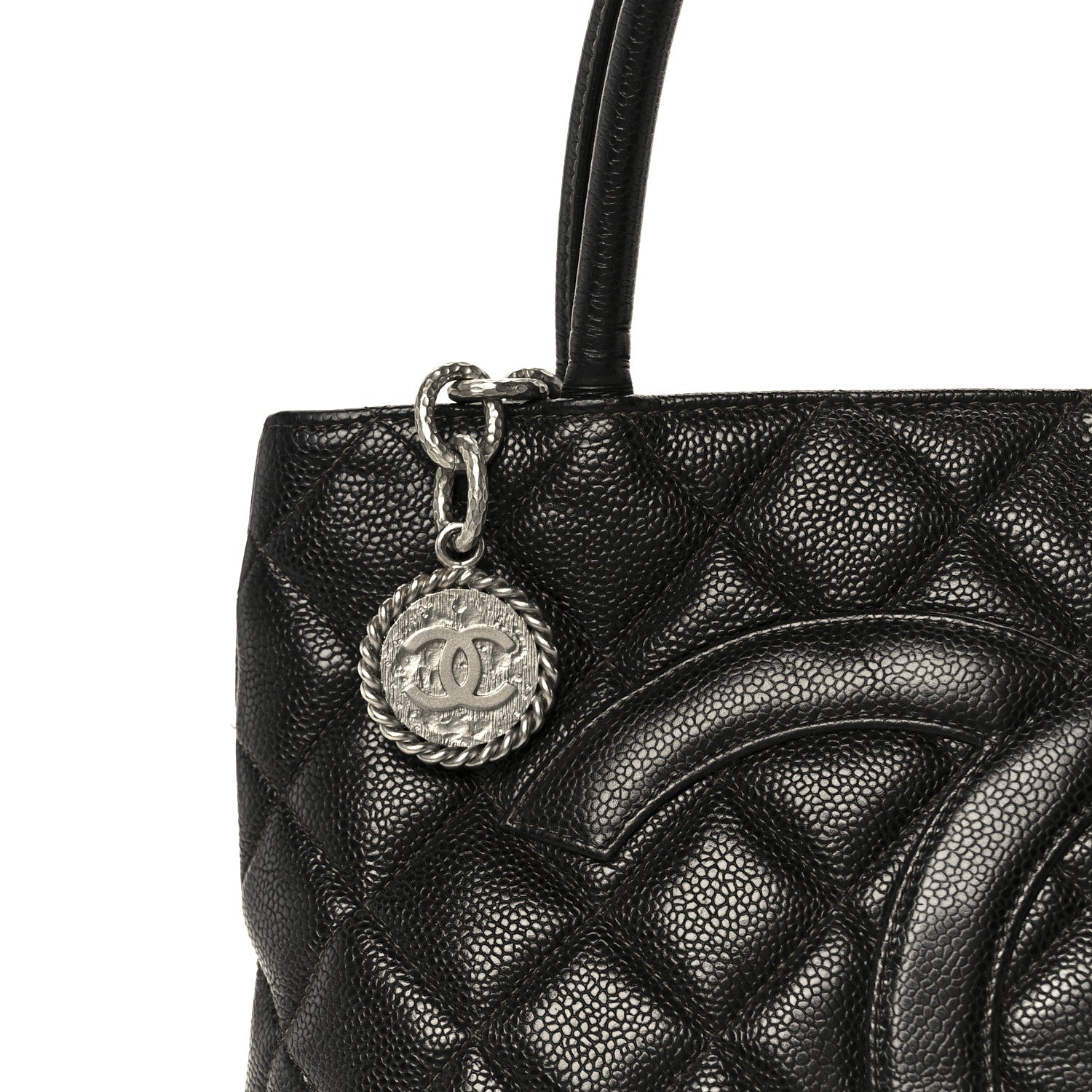 Chanel Caviar Quilted Medallion Tote Black 8 of 11