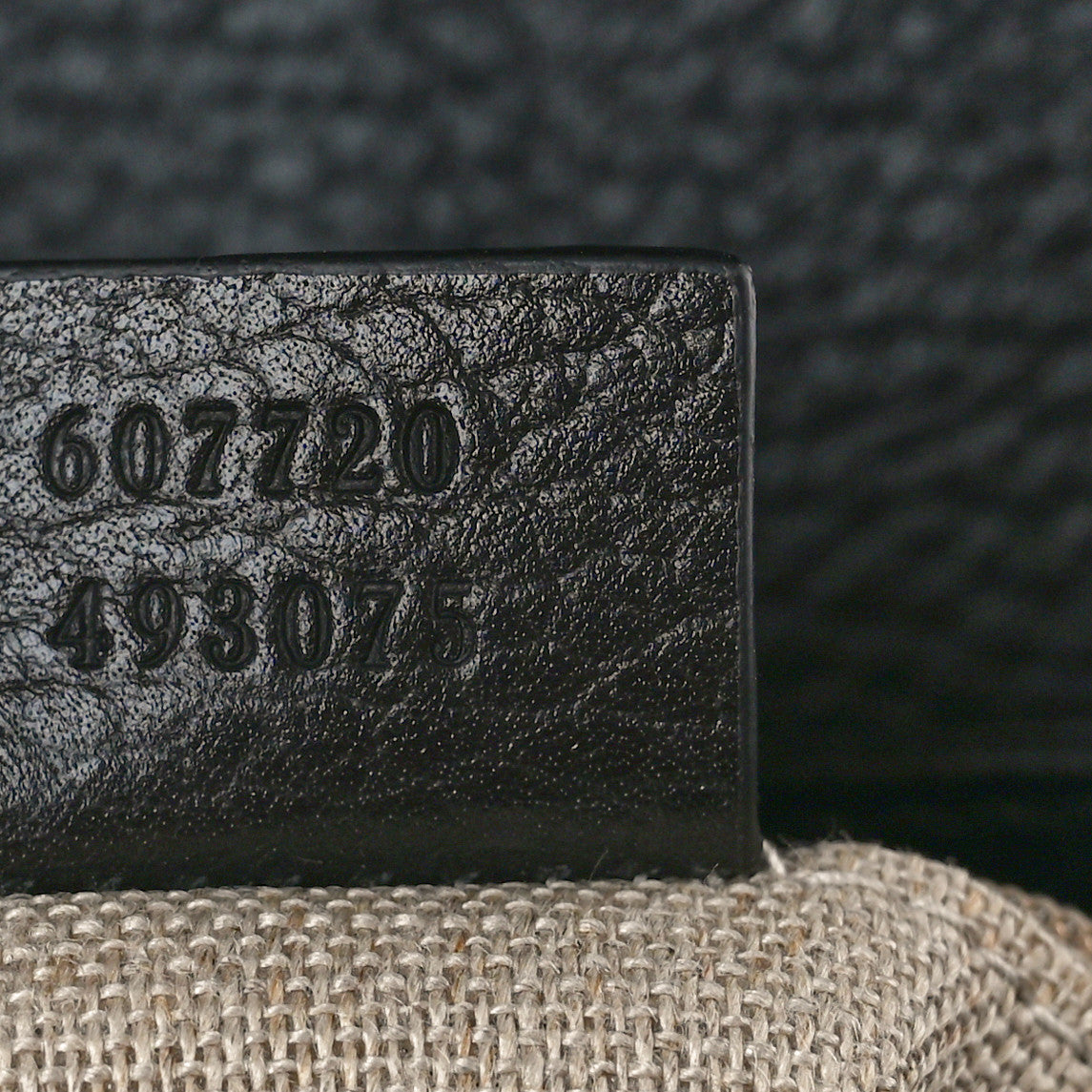 Dollar Calfskin Interlocking G Crossbody Bag Black