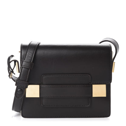 Delvaux Calfskin Mini Madame Crossbody Dark Brown White 1 of 21