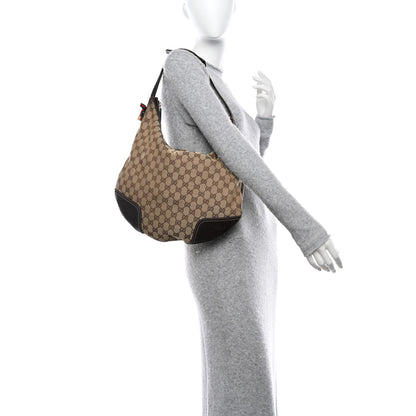 Gucci Monogram Large Princy Hobo Dark Brown 2 of 11