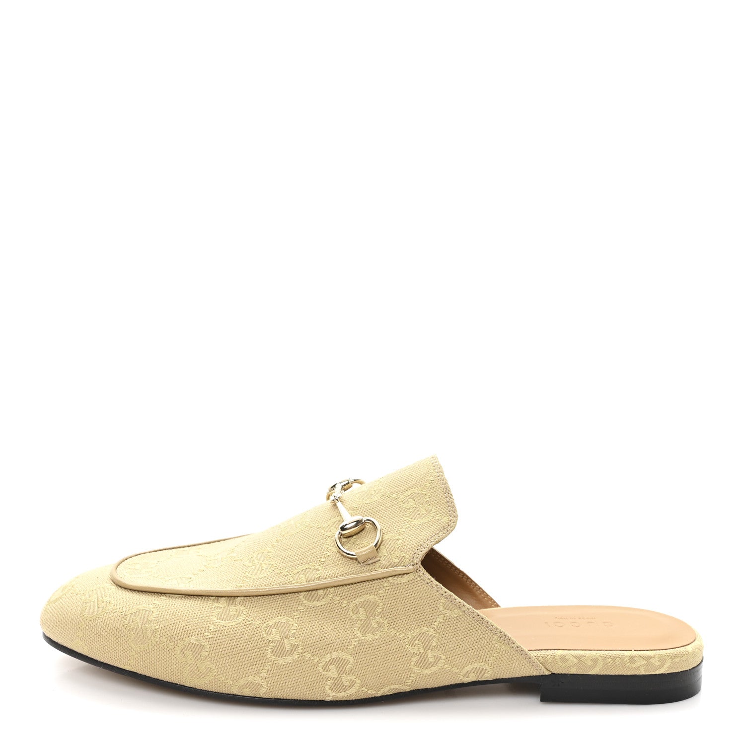 Gucci GG Monogram Canvas Womens Princetown Slippers 40.5 Egypt Salt 1 of 10