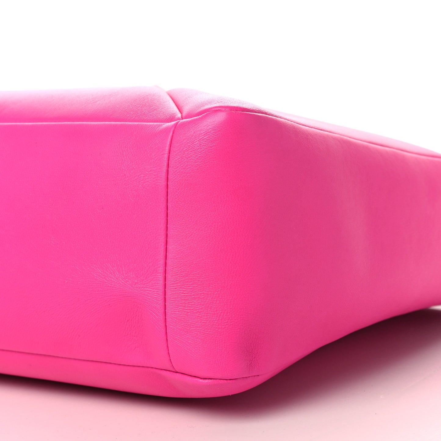 Nappa Lacquer Monochrome Maxi One Stud Hobo Pink PP