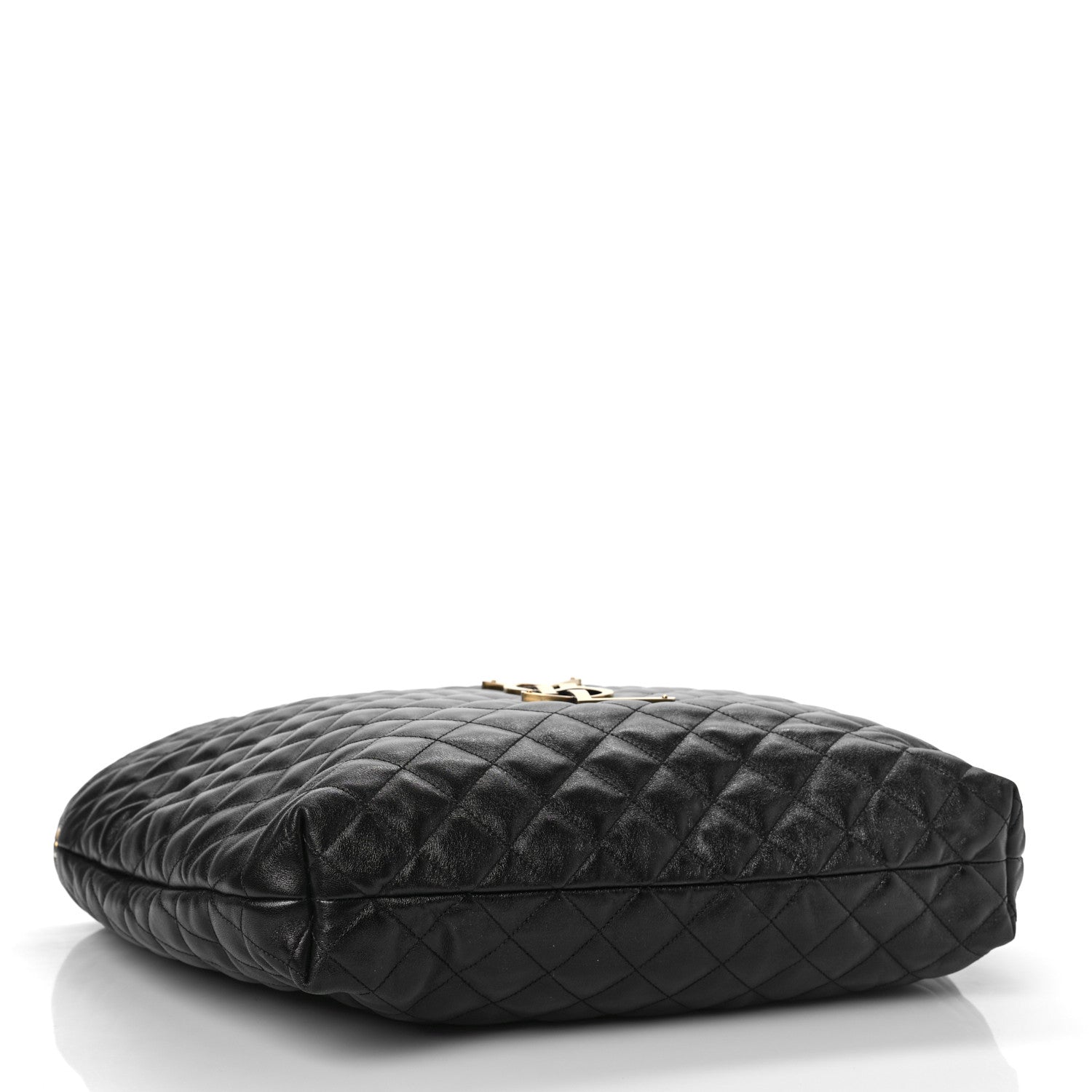 Saint Laurent Lambskin Quilted Maxi Icare Shopping Tote Black 4 of 8