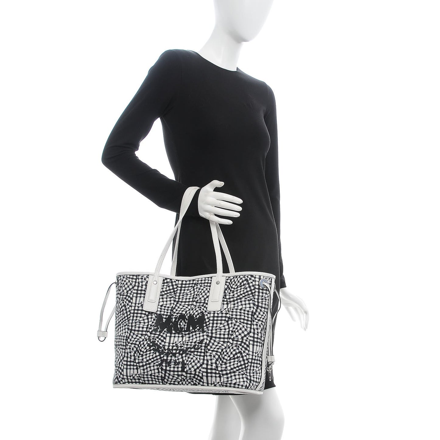 Visetos Medium Liz Reversible Shopper Tote White