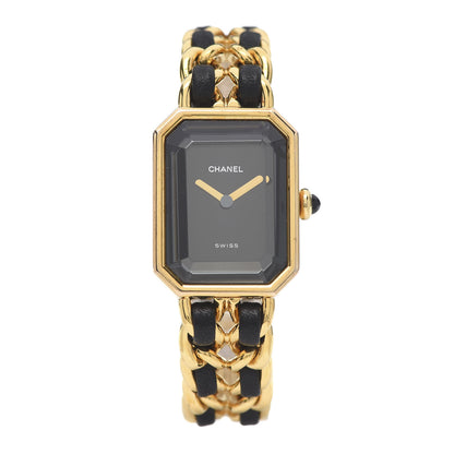 Chanel Stainless Steel Lambskin 20mm Chain Premiere Quartz Watch Gold M 1 of 6