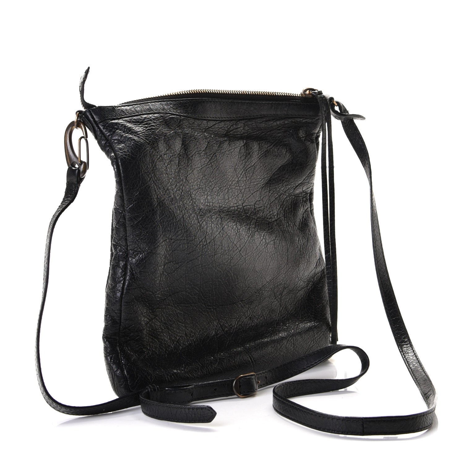 Balenciaga Agneau Classic Hardware Flat Crossbody Black 2 of 6