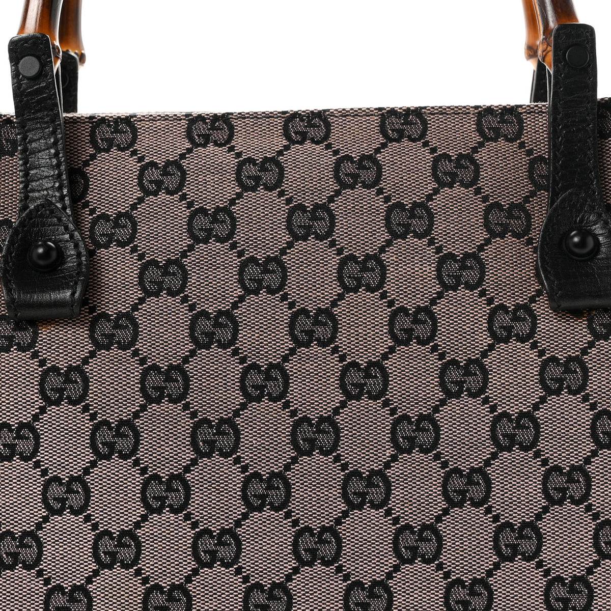 Gucci Monogram Bamboo Handle Bag Pink 8 of 11