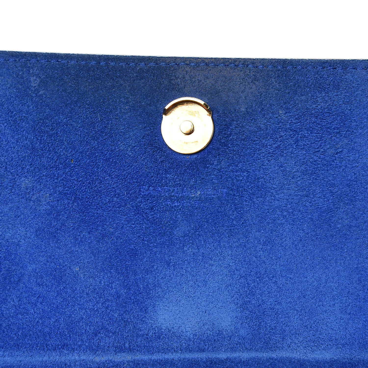 Saint Laurent Grain De Poudre Small Classic Monogram Kate Satchel Royal Blue 9 of 14