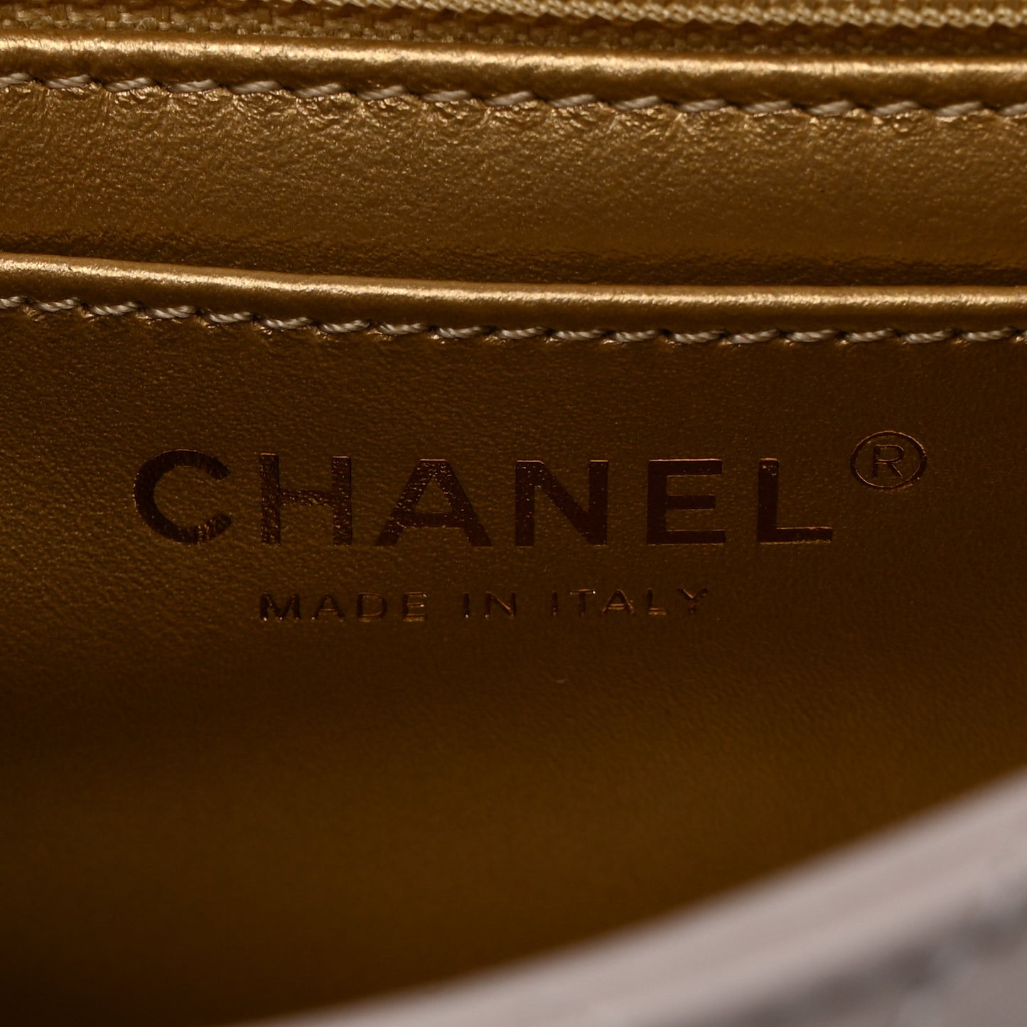 Lambskin Quilted Mini Pearl Crush Flap Light Purple