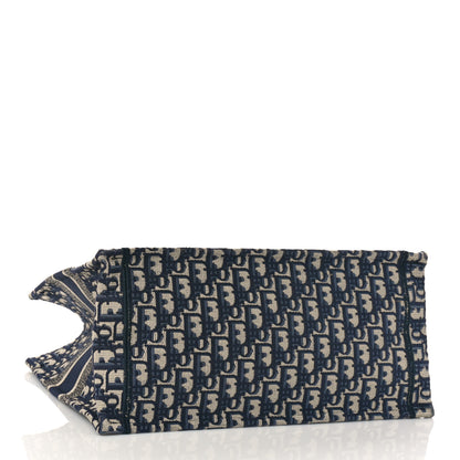 Christian Dior Oblique Medium Book Tote Blue Multicolor 4 of 9