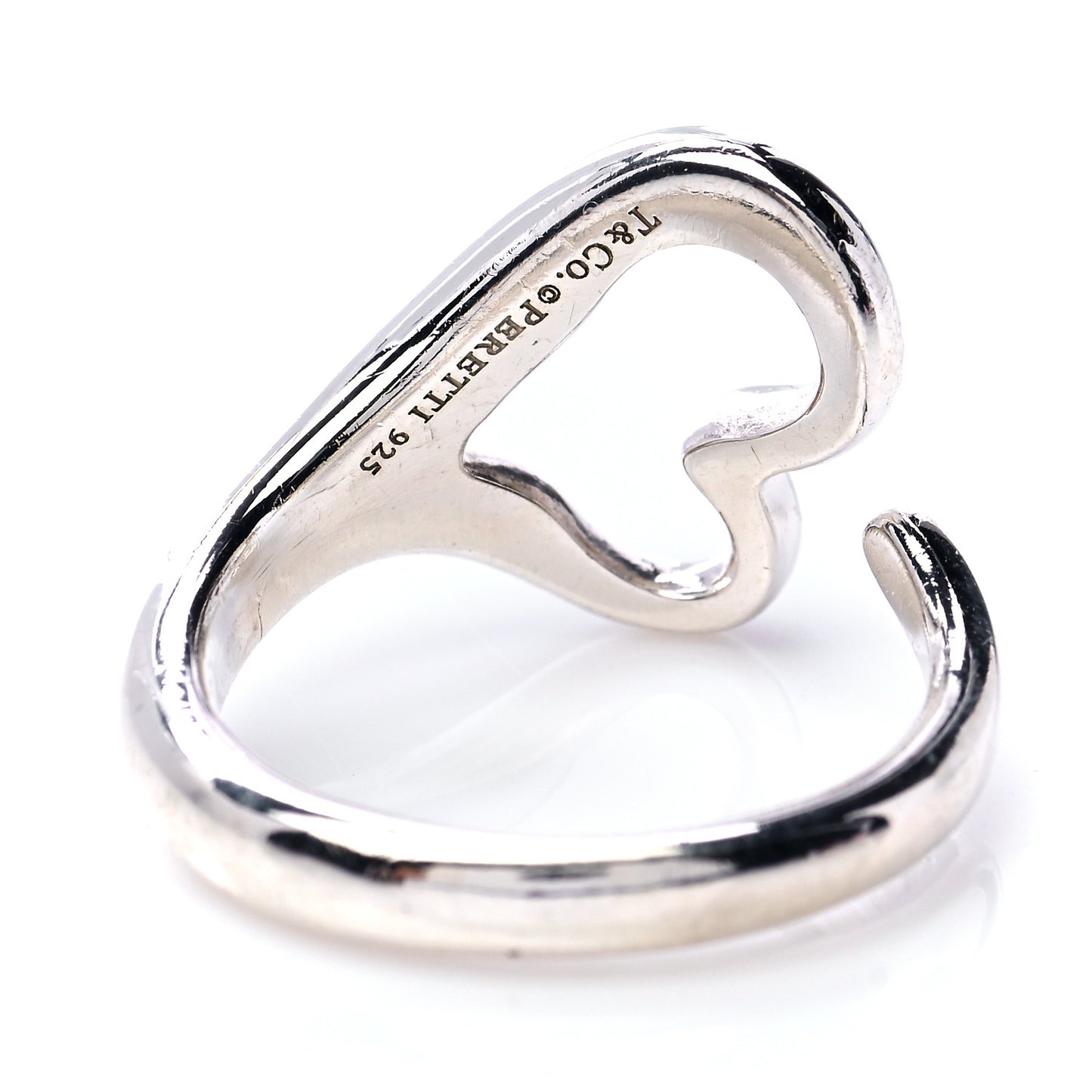 Sterling Silver Elsa Peretti Open Heart Ring 54 7