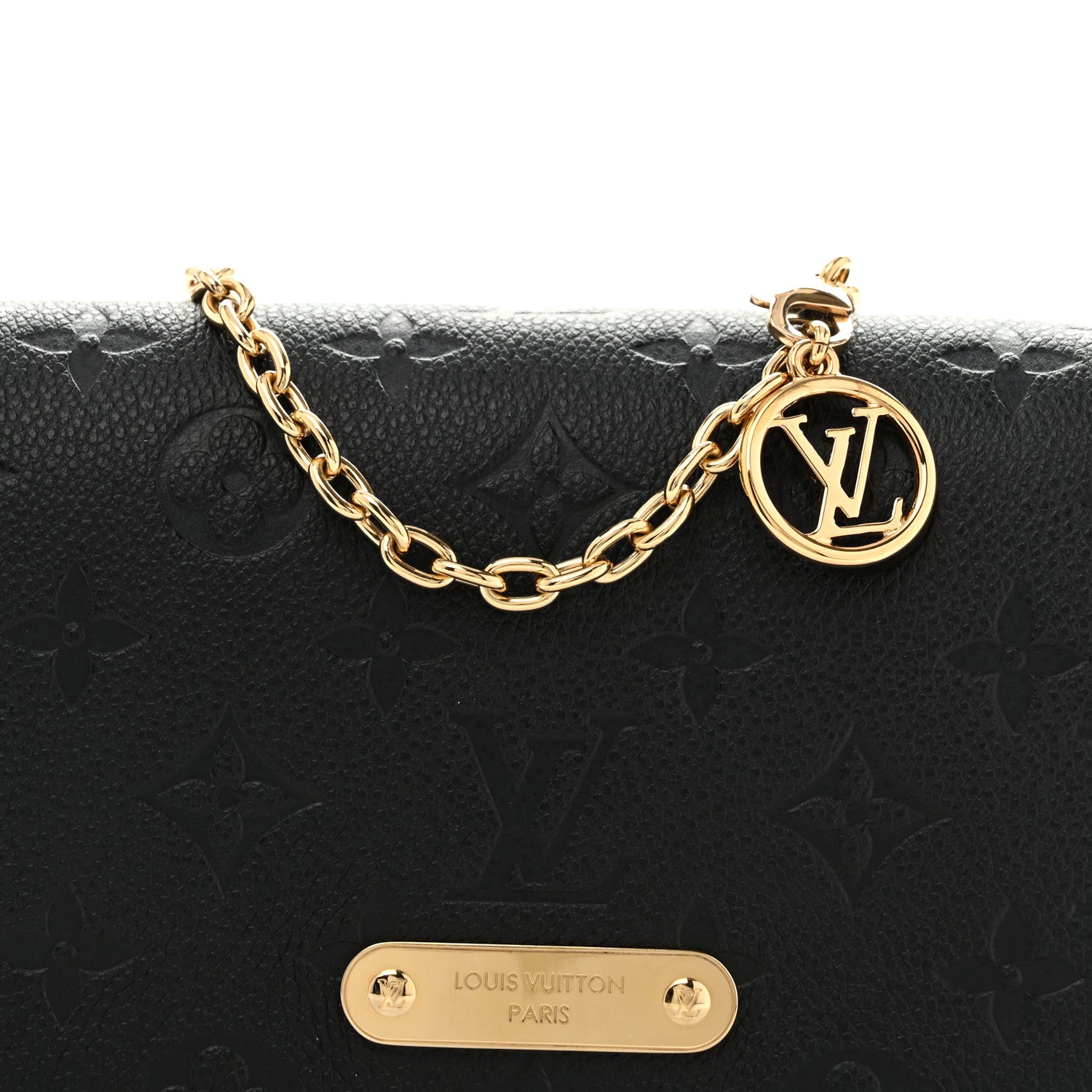 Louis Vuitton Empreinte Monogram Lily Wallet On Chain Black 8 of 13