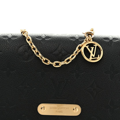 Louis Vuitton Empreinte Monogram Lily Wallet On Chain Black 8 of 13