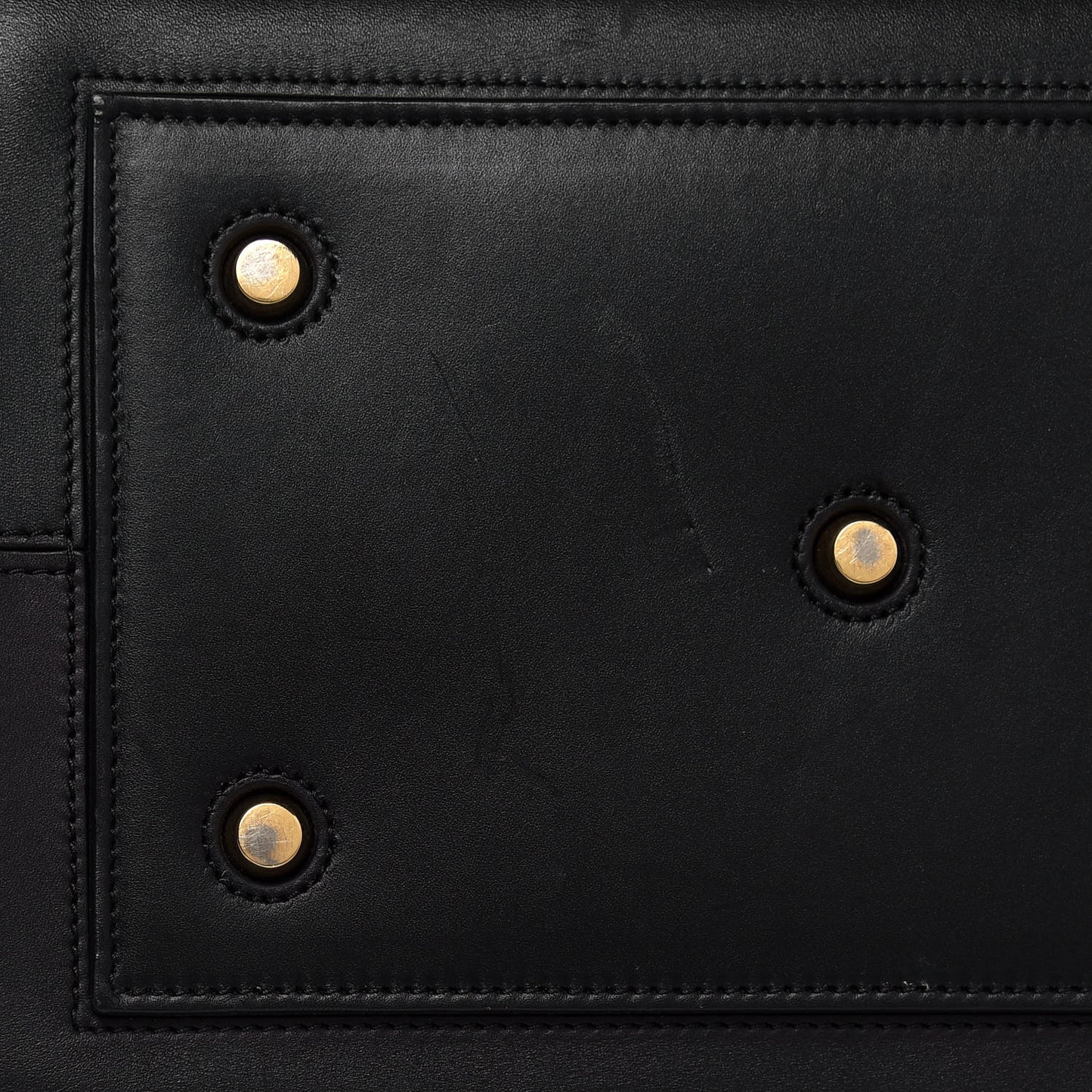Smooth Calfskin Small Tie Knot Tote Black