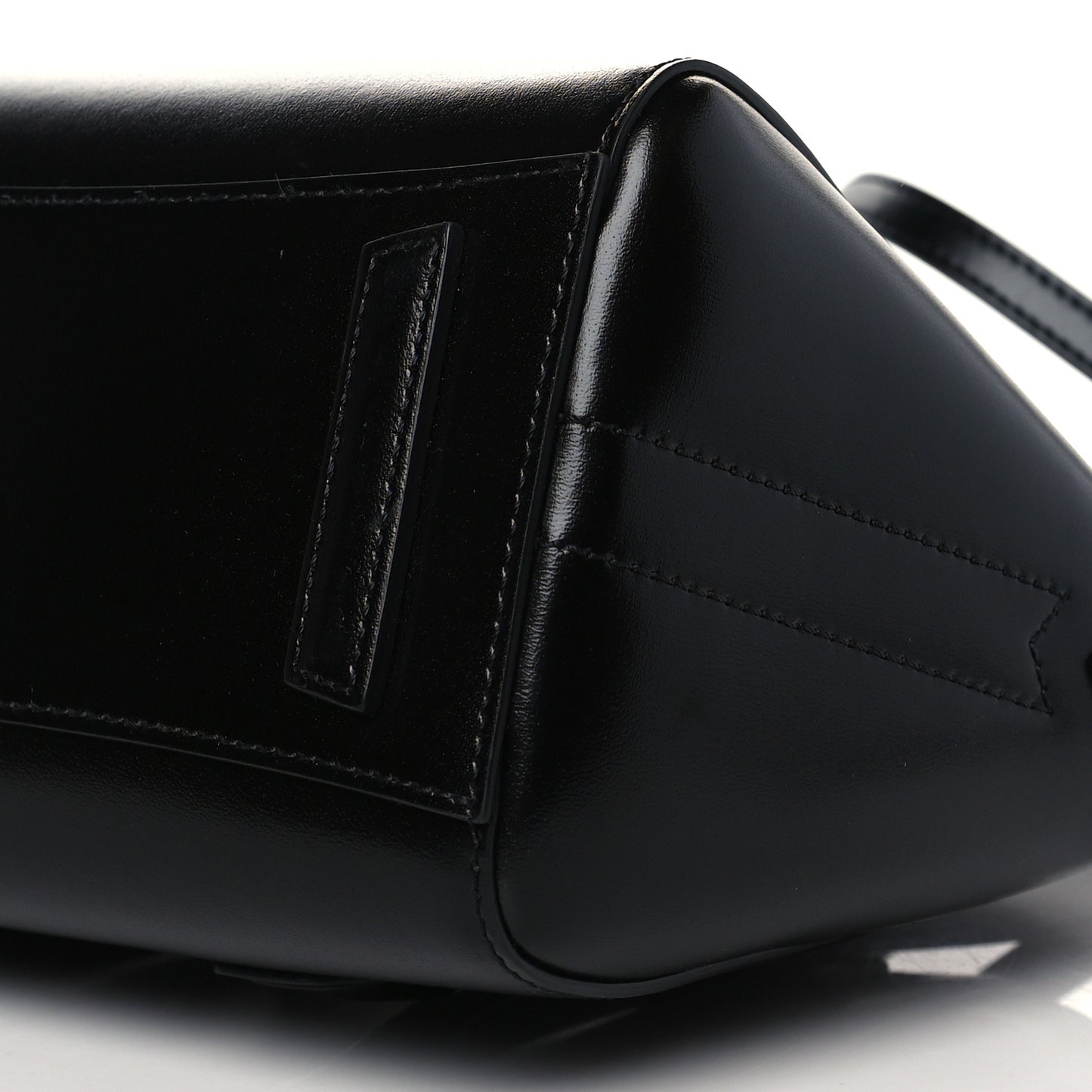 Box Calfskin Mini Lock Antigona Shoulder Bag Black