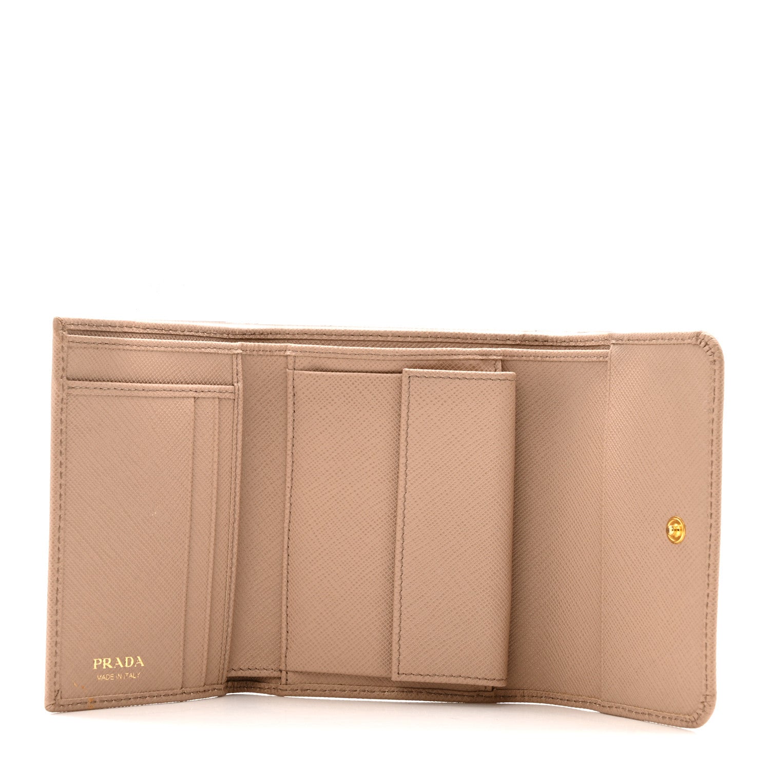 Prada Saffiano Tri-Fold Bow Wallet Cammeo 5 of 8