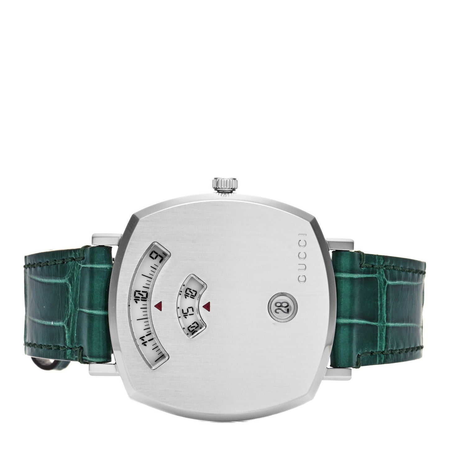 Stainless Steel Alligator 38mm Grip Quartz Watch Green