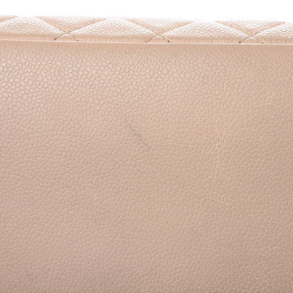 Chanel Caviar Quilted Grand Shopping Tote GST Beige Clair 17 of 27
