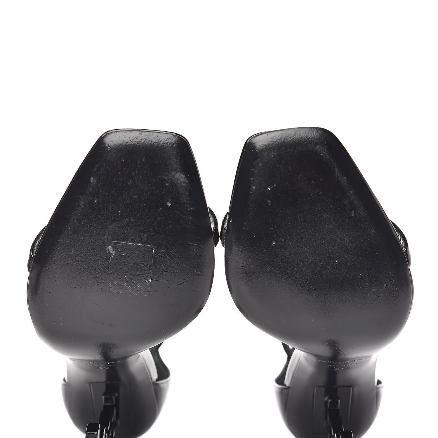 Saint Laurent Patent Calfskin Opyum Sandals 39 Black 9 of 10
