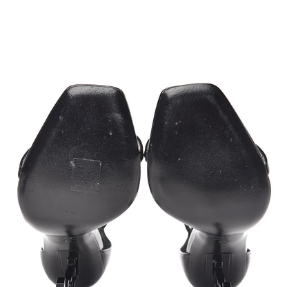 Saint Laurent Patent Calfskin Opyum Sandals 39 Black 9 of 10