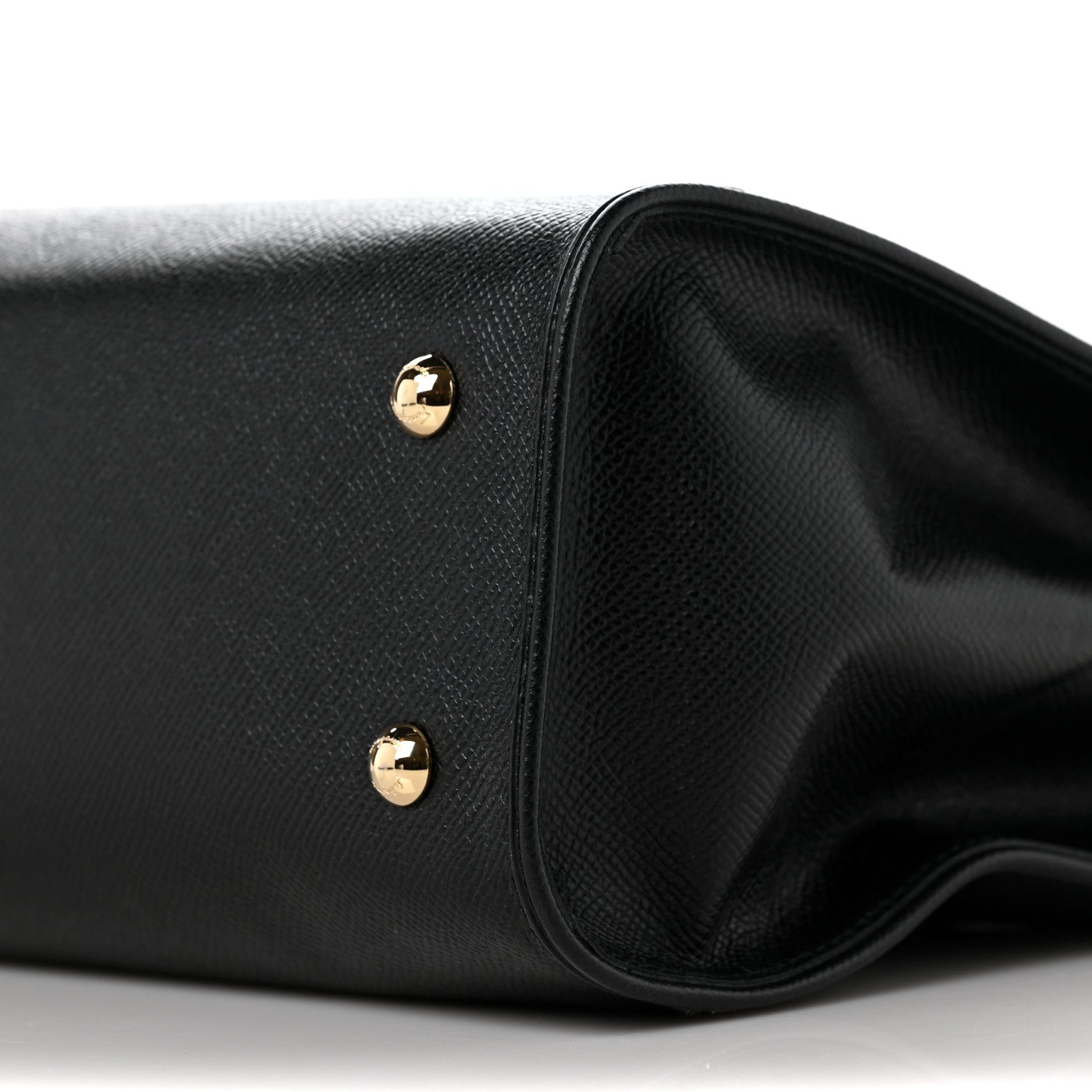Salvatore Ferragamo Hammered Calfskin Briana Tote Black 10 of 10