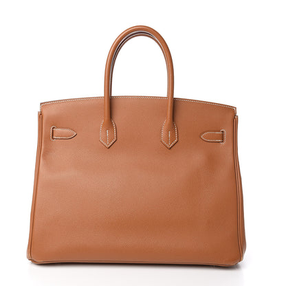 Hermes Epsom Birkin 35 Toffee 3 of 35