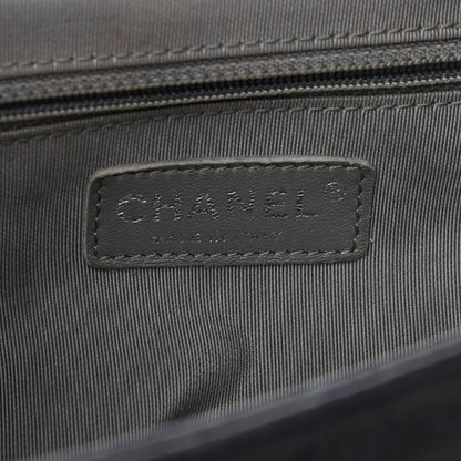 Chanel Washed Lambskin Quilted Medium Chain Around Flap Navy 6 of 9