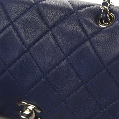 Chanel Calfskin Quilted CC Curvy Flap Blue 12 of 12