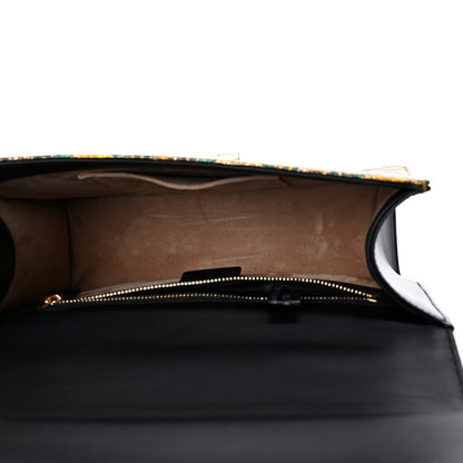 Gucci Calfskin Embroidered Sylvie Belt Bag Brown 6 of 12