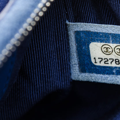 Chanel Patent Quilted Key Holder Case Blue 7 of 8